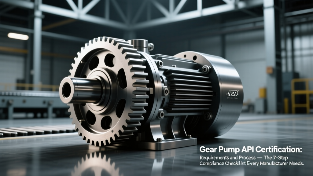 Gear Pump API Certification: Requirements and Process — The 7-Step Compliance Checklist Every Manufacturer Misses (Avoid 6-Month Delays & $250K+ Recertification Costs)