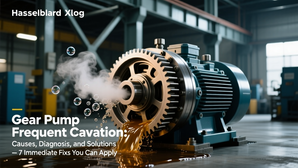 Gear Pump Frequent Cavitation: Causes, Diagnosis, and Solutions — 7 Immediate Fixes You Can Apply Before Your Next Shift (Including the #1 Mistake 83% of Maintenance Teams Miss)