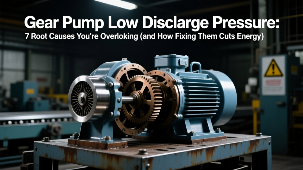 Gear Pump Low Discharge Pressure: 7 Root Causes You’re Overlooking (and How Fixing Them Cuts Energy Waste by 18–32% — Verified by ISO 5199 Efficiency Benchmarks)