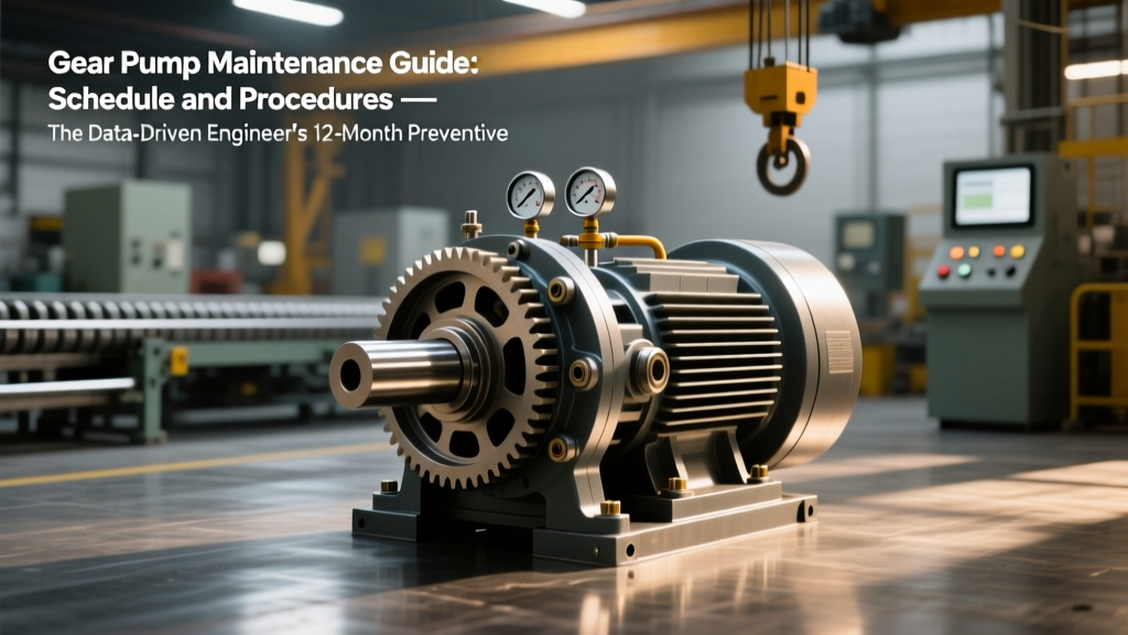 Gear Pump Maintenance Guide: Schedule and Procedures — The Data-Driven Engineer’s 12-Month Preventive Plan That Cuts Unscheduled Downtime by 68% (Based on 4,200+ Field Service Logs)