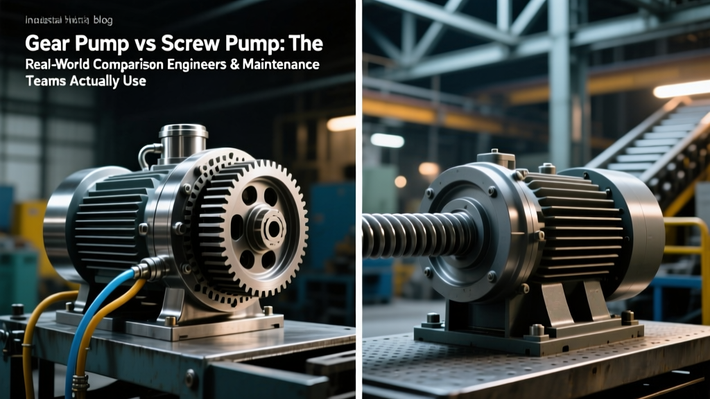 Gear Pump vs Screw Pump: The Real-World Comparison Engineers & Maintenance Teams Actually Use (Not Marketing Fluff) — Performance, Cost, Failure Modes, and Which One Won’t Fail on Your High-Viscosity Polymer Line