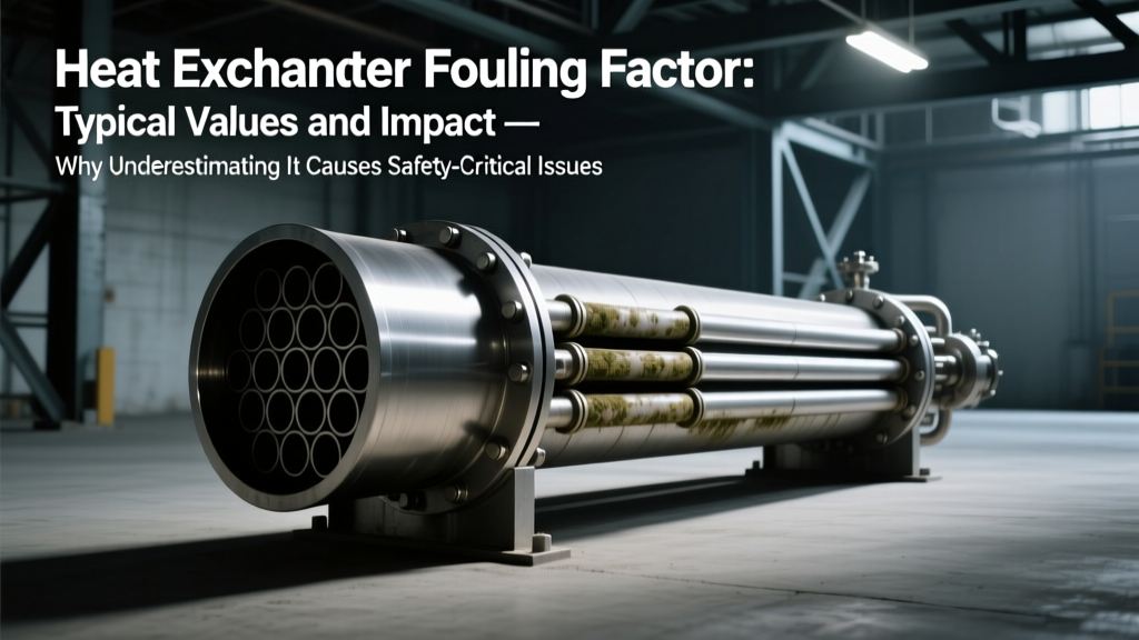 Heat Exchanger Fouling Factor: Typical Values and Impact — Why Underestimating It Causes Safety-Critical Design Failures, Unexpected Shutdowns, and Non-Compliant Cleaning Intervals (ASME & API 510 Data)