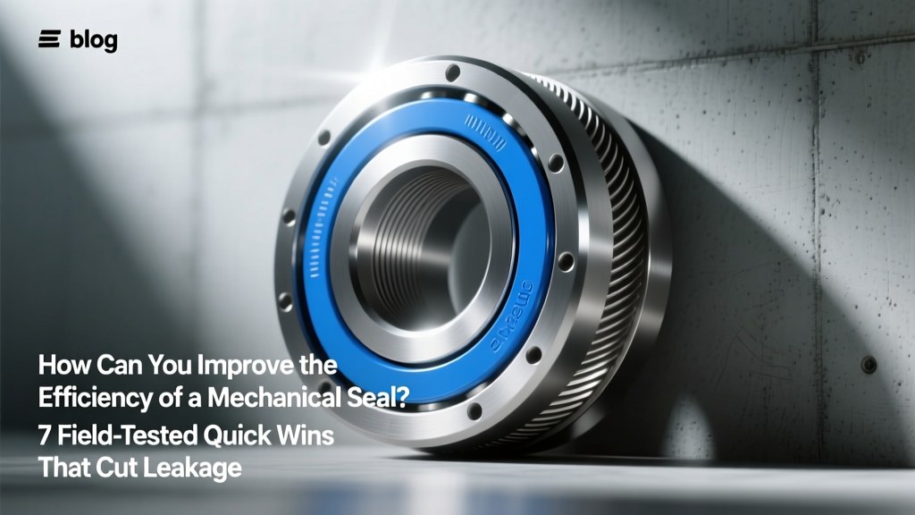 How Can You Improve the Efficiency of a Mechanical Seal? 7 Field-Tested Quick Wins That Cut Leakage by 62% and Extend Seal Life 3.8× — No Downtime Required