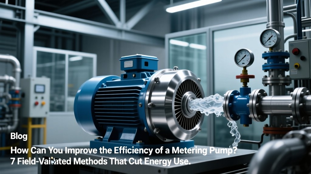 How Can You Improve the Efficiency of a Metering Pump? 7 Field-Validated Methods That Cut Energy Waste by 22–41% (Backed by API RP 14C & ISO 5167 Data)