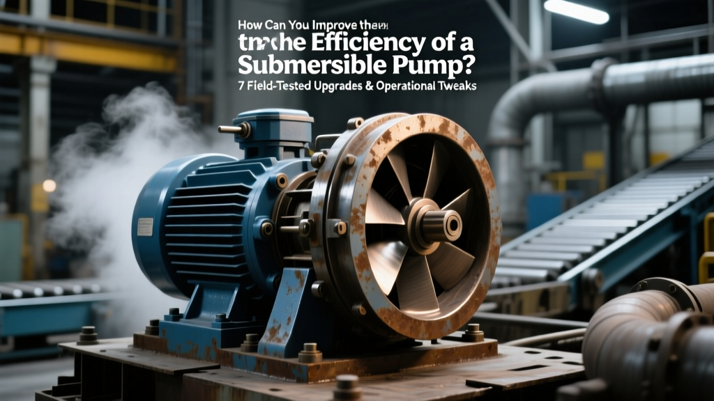 How Can You Improve the Efficiency of a Submersible Pump? 7 Field-Tested Upgrades & Operational Tweaks That Cut Energy Use by 18–32% (Without Replacing the Whole Unit)
