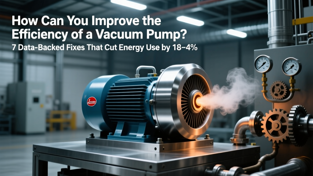 How Can You Improve the Efficiency of a Vacuum Pump? 7 Data-Backed Fixes That Cut Energy Use by 18–42% (With Real kW/Hour Calculations & ROI Timelines)