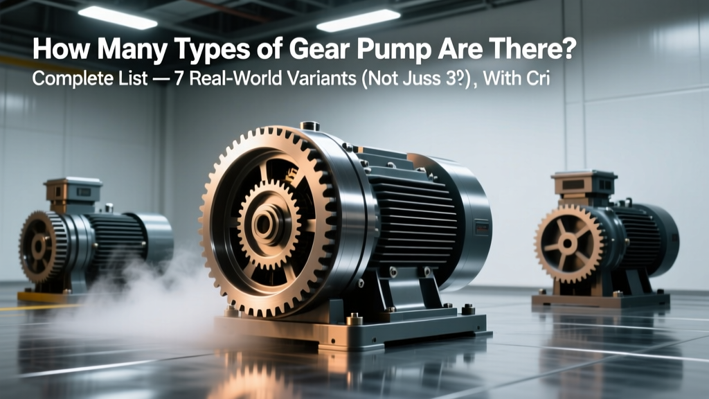 How Many Types of Gear Pump Are There? Complete List — 7 Real-World Variants (Not Just 3!), With Critical Failure Modes, Material Compatibility Warnings, and ISO 5198-Compliant Selection Criteria You’re Overlooking