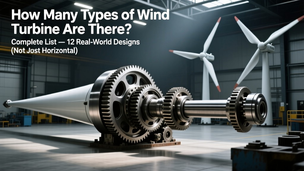 How Many Types of Wind Turbine Are There? Complete List — 12 Real-World Designs (Not Just Horizontal vs. Vertical), With Historical Evolution, NREL-Validated Performance Data, and Where Each Actually Gets Deployed Today