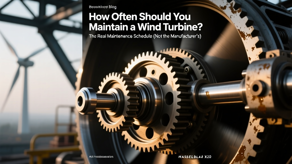 How Often Should You Maintain a Wind Turbine? The Real Maintenance Schedule (Not the Manufacturer’s Brochure) — Daily Checks, Monthly Inspections & Annual Overhauls That Prevent $287K Downtime Losses