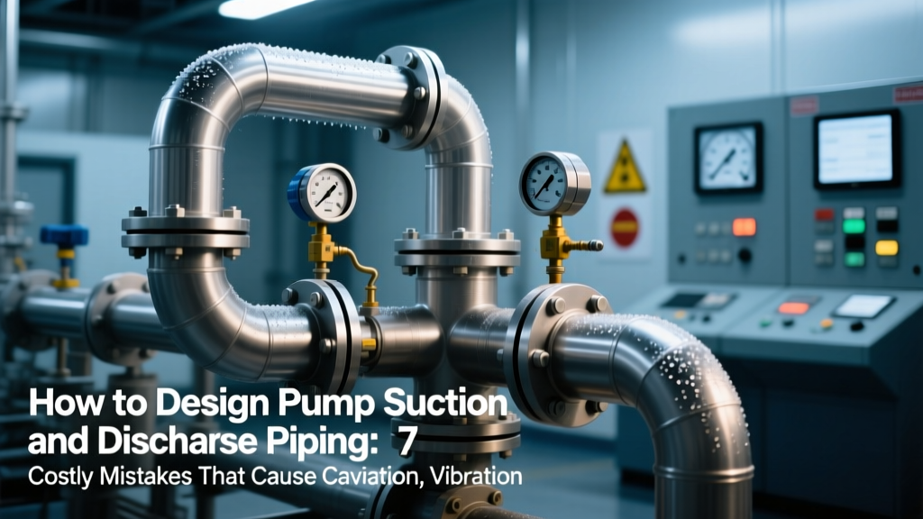 How to Design Pump Suction and Discharge Piping: 7 Costly Mistakes That Cause Cavitation, Vibration, and Premature Failure (and Exactly How to Avoid Each One with Real Calculations)