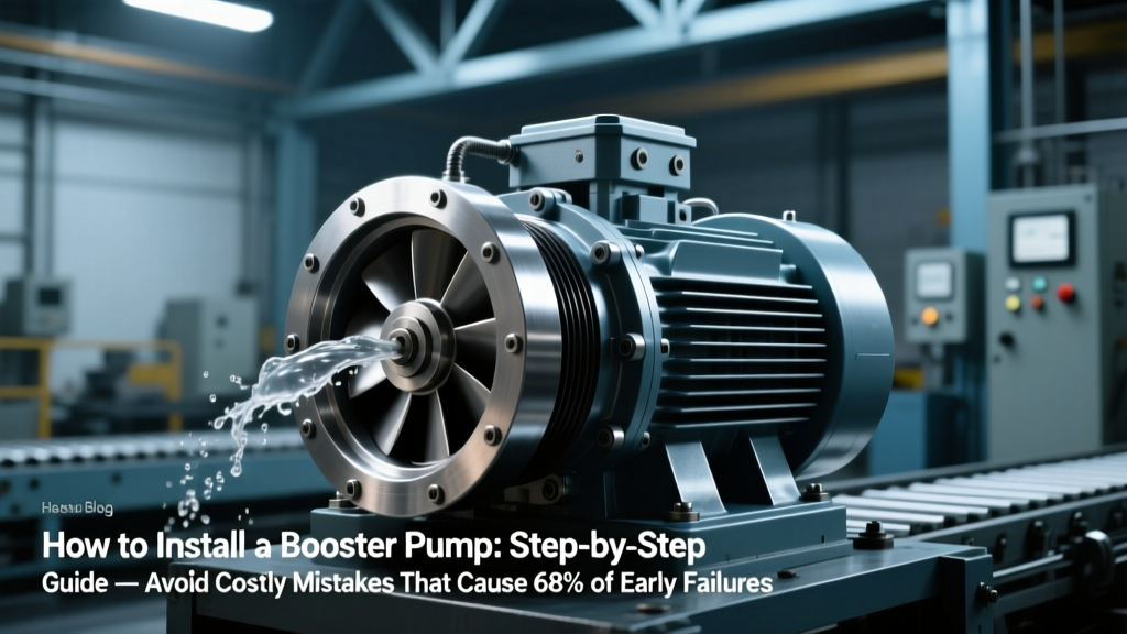 How to Install a Booster Pump: Step-by-Step Guide — Avoid Costly Mistakes That Cause 68% of Early Failures (Data-Backed Installation Protocol for Residential & Commercial Systems)