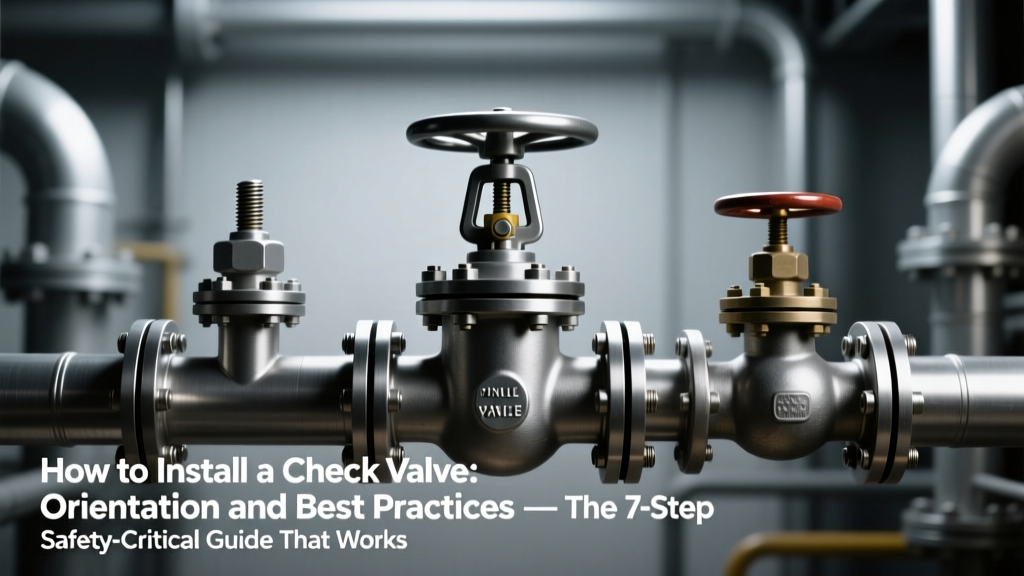How to Install a Check Valve: Orientation and Best Practices — The 7-Step Safety-Critical Guide That Prevents Backflow Catastrophes (and Why 62% of Field Failures Trace Back to Wrong Arrow Direction)
