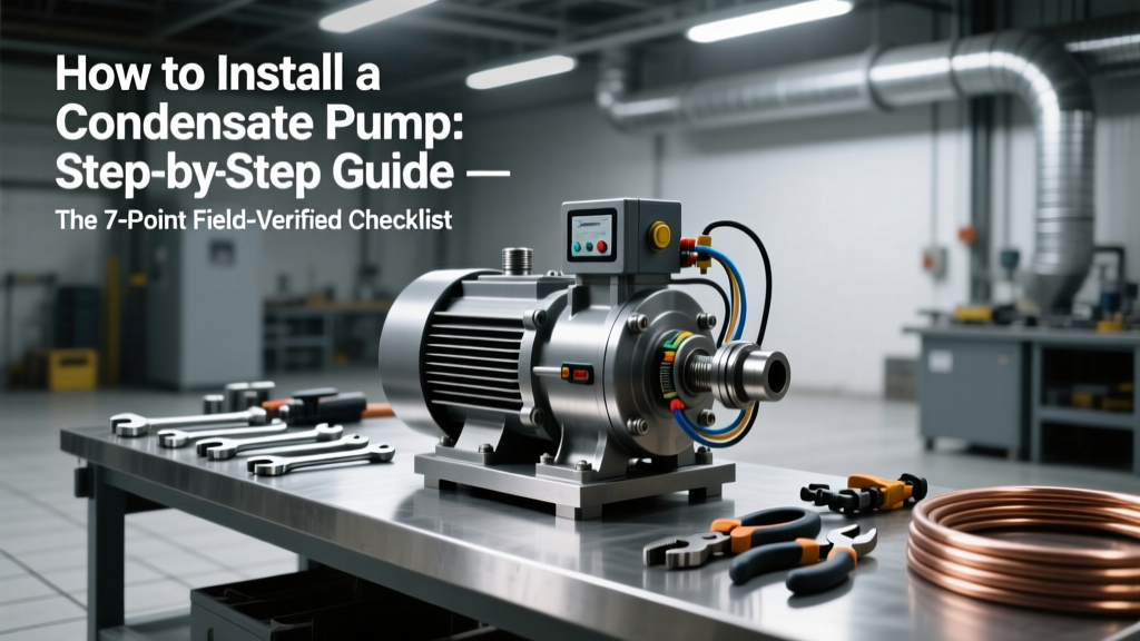 How to Install a Condensate Pump: Step-by-Step Guide — The 7-Point Field-Verified Checklist HVAC Technicians Use (No Guesswork, No Leaks, No Call-Backs)