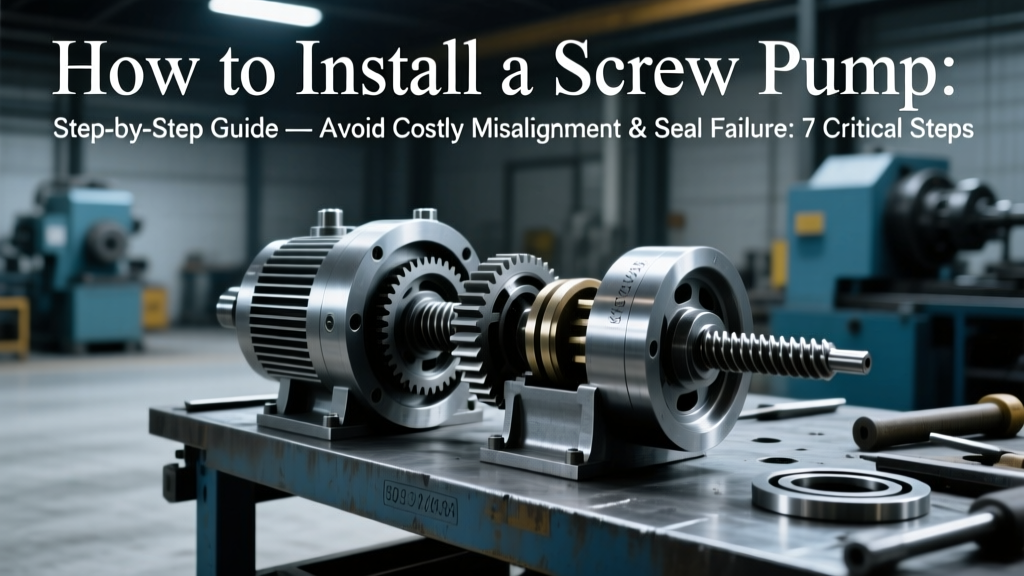 How to Install a Screw Pump: Step-by-Step Guide — Avoid Costly Misalignment & Seal Failure: 7 Critical Steps Most Manuals Skip (Including API RP 14E Compliance Checks)