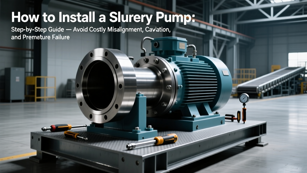 How to Install a Slurry Pump: Step-by-Step Guide — Avoid Costly Misalignment, Cavitation, and Premature Failure with This Field-Validated 7-Phase Installation Protocol (Including Real-World Torque Specs & Laser Alignment Tolerances)