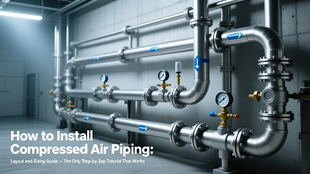 How to Install Compressed Air Piping: Layout and Sizing Guide — The Only Step-by-Step Tutorial That Includes Real-World Flow Calculations, Pipe Sizing Math, and Layout Mistakes That Cost $12,800/Year in Energy Waste (With Printable Checklist)