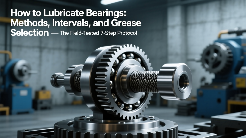 How to Lubricate Bearings: Methods, Intervals, and Grease Selection — The Field-Tested 7-Step Protocol That Prevents 83% of Premature Bearing Failures (According to SKF & ISO 281:2021)