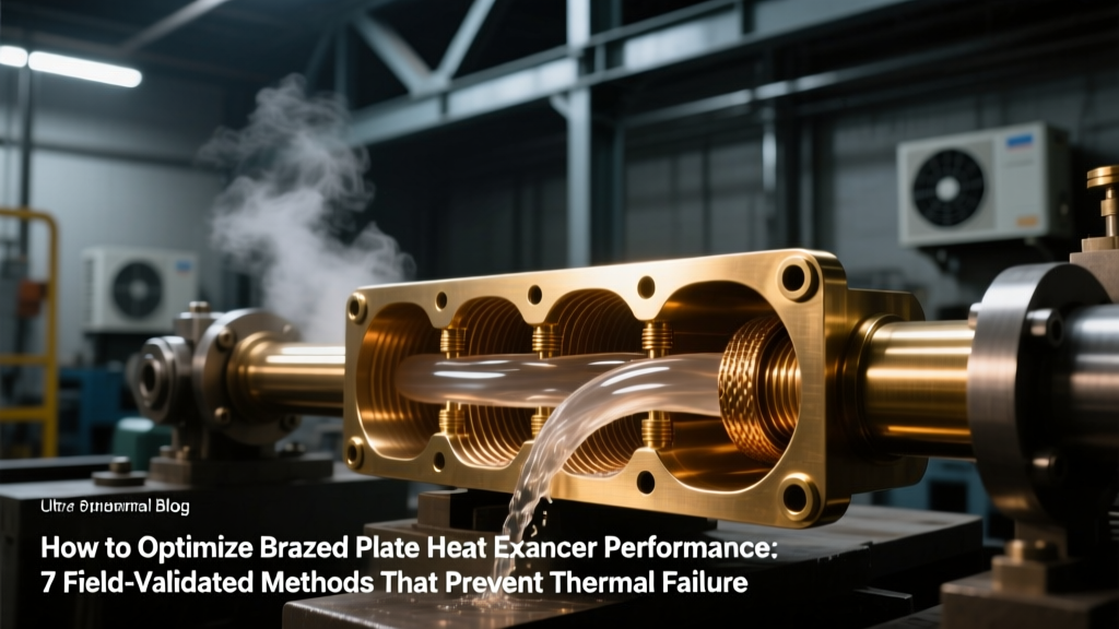 How to Optimize Brazed Plate Heat Exchanger Performance: 7 Field-Validated Methods That Prevent Thermal Runaway, Reduce Fouling Risk, and Ensure ASME/TEMA Compliance—Not Just Efficiency Gains