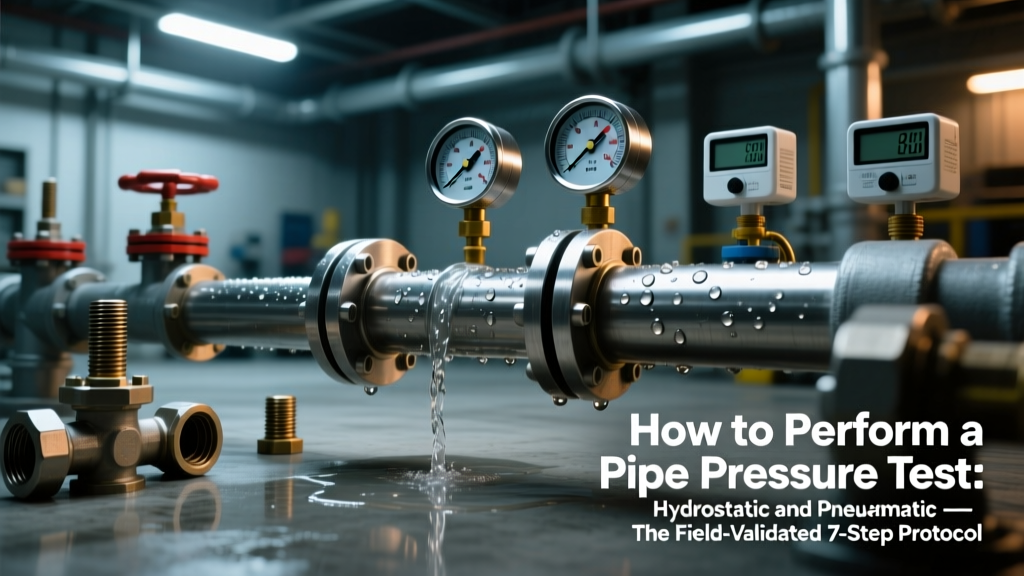 How to Perform a Pipe Pressure Test: Hydrostatic and Pneumatic — The Field-Validated 7-Step Protocol (With Real Calculations, Tool Lists & OSHA-Compliant Safety Warnings)