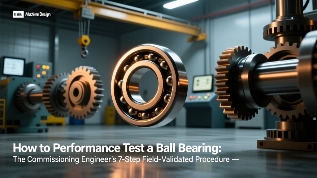 How to Performance Test a Ball Bearing: The Commissioning Engineer’s 7-Step Field-Validated Procedure (No Lab Required — Just Precision, Safety, and Traceable Data)