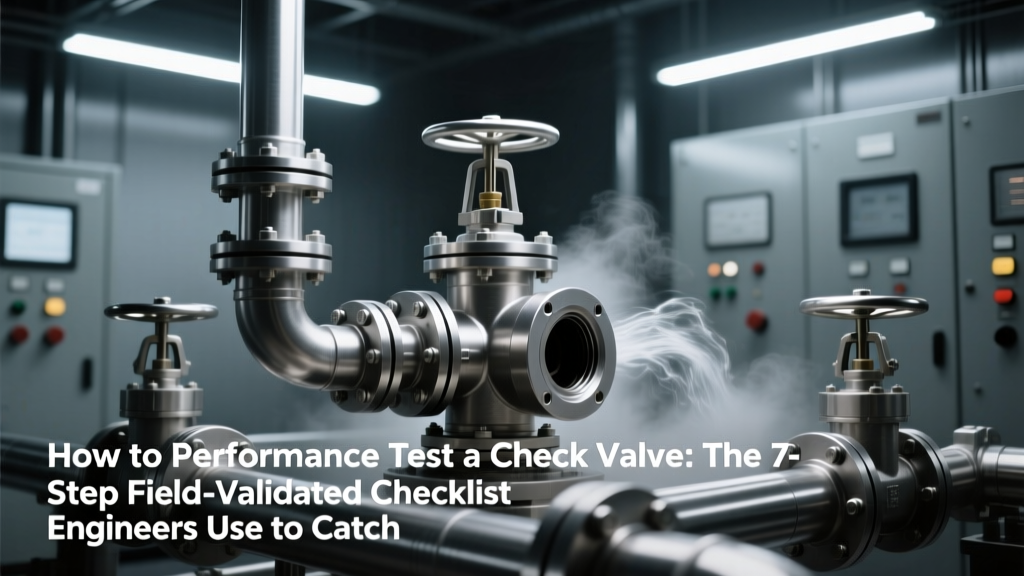 How to Performance Test a Check Valve: The 7-Step Field-Validated Checklist Engineers Use to Catch 92% of Flow & Leakage Failures Before Commissioning
