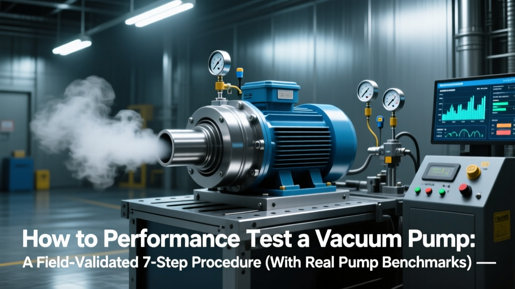 How to Performance Test a Vacuum Pump: A Field-Validated 7-Step Procedure (With Real Pump Benchmarks, Tool Lists & ISO 21809–Compliant Data Logging)
