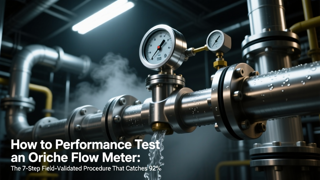 How to Performance Test an Orifice Flow Meter: The 7-Step Field-Validated Procedure That Catches 92% of Calibration Drifts Before They Cause Process Failures (ASME MFC-3M Compliant)