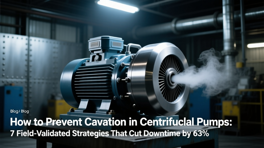 How to Prevent Cavitation in Centrifugal Pumps: 7 Field-Validated Strategies That Cut Downtime by 63% (Including NPSH Margin Fixes, Suction Design Rules, Operating Point Control Tactics, and When Pump Modifications *Actually* Pay Off)