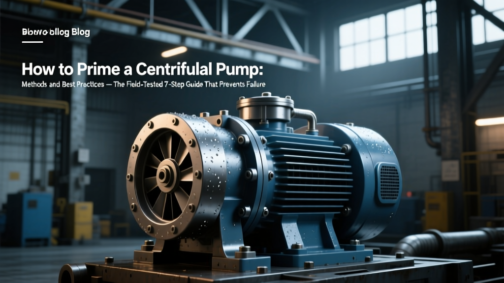How to Prime a Centrifugal Pump: Methods and Best Practices — The Field-Tested 7-Step Guide That Prevents Costly Dry-Run Failures (With Grunfos, Xylem & Taco-Specific Tips)