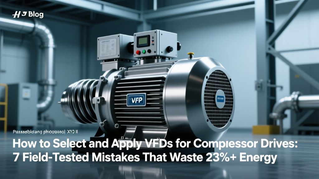 How to Select and Apply VFDs for Compressor Drives: 7 Field-Tested Mistakes That Waste 23%+ Energy (and How to Fix Them in Under 4 Hours)