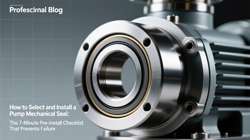 How to Select and Install a Pump Mechanical Seal: The 7-Minute Pre-Install Checklist That Prevents 92% of Early Failures (Face Materials, Elastomers, Flush Plans & Step-by-Step Installation)