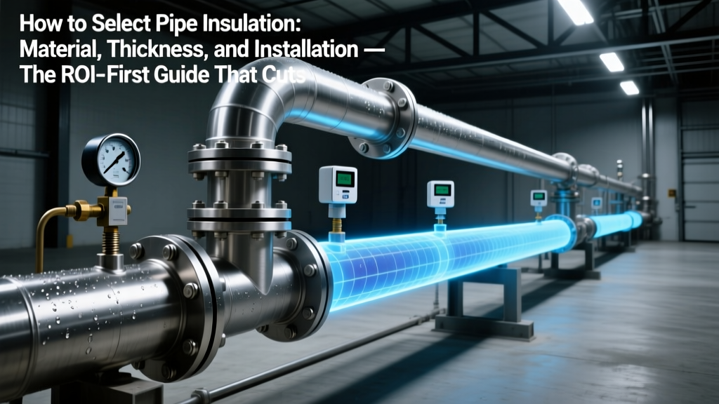How to Select Pipe Insulation: Material, Thickness, and Installation — The ROI-First Guide That Cuts Energy Waste by 27% (and Prevents $14K/yr in Burn Claims) Without Over-Insulating