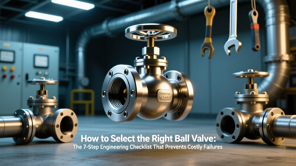 How to Select the Right Ball Valve: The 7-Step Engineering Checklist That Prevents Costly Failures (Cv Miscalculations, Material Corrosion, & Pressure Surges Included)