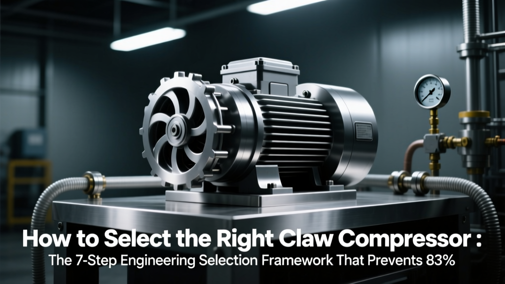 How to Select the Right Claw Compressor: The 7-Step Engineering Selection Framework That Prevents 83% of Costly Oversizing, Undersizing, and Efficiency Failures (With Real Plant Calculations)