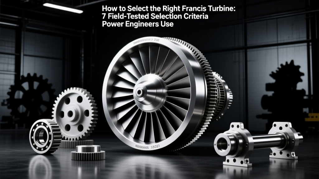 How to Select the Right Francis Turbine: 7 Field-Tested Selection Criteria Power Engineers Use (Not Sales Brochures) — Avoid 32% Efficiency Loss from Mismatched Head-Flow Pairing