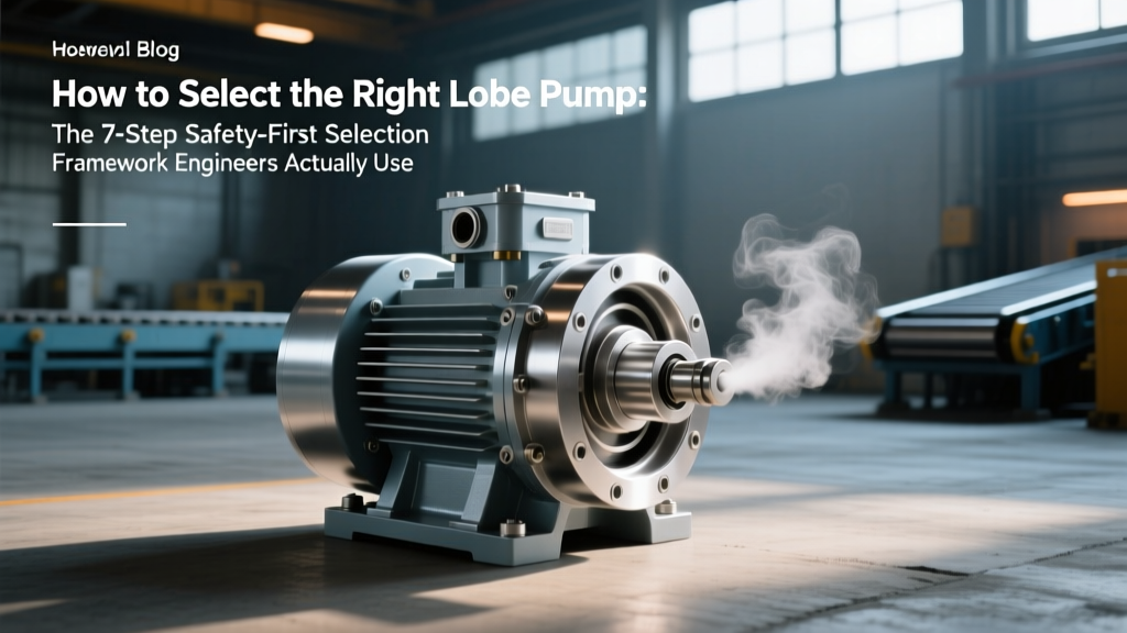 How to Select the Right Lobe Pump: The 7-Step Safety-First Selection Framework Engineers Actually Use (Not Marketing Brochures) — Avoid Costly NPSH Failures, Material Degradation, and Regulatory Noncompliance