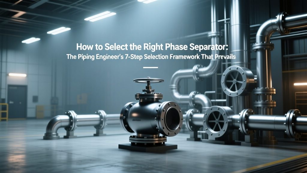 How to Select the Right Phase Separator: The Piping Engineer’s 7-Step Selection Framework That Prevents Costly Flow Assurance Failures (With ASME B31.3 Calculations & Real Plant Case Data)