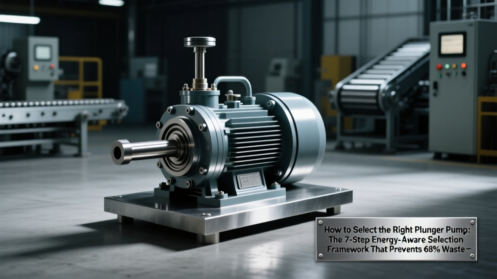 How to Select the Right Plunger Pump: The 7-Step Energy-Aware Selection Framework That Prevents 68% of Costly Oversizing & Material Failures (Backed by API RP 14E & ISO 5199 Data)