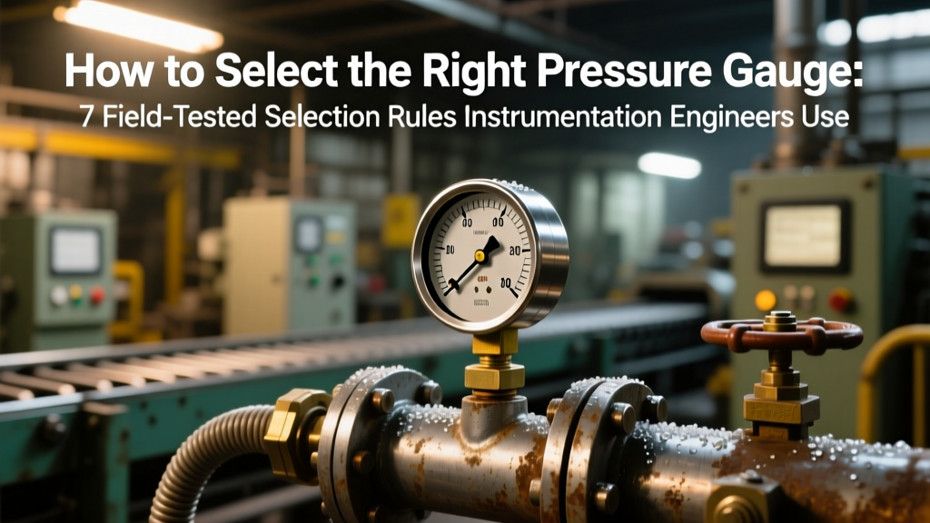 How to Select the Right Pressure Gauge: 7 Field-Tested Selection Rules Instrumentation Engineers Use to Avoid Costly Measurement Failures (Not Just Accuracy or Range)