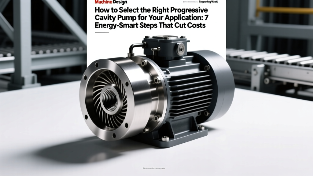 How to Select the Right Progressive Cavity Pump for Your Application: 7 Energy-Smart Steps That Cut Lifetime Operating Costs by 30–55% (Without Sacrificing Reliability or Flow Accuracy)