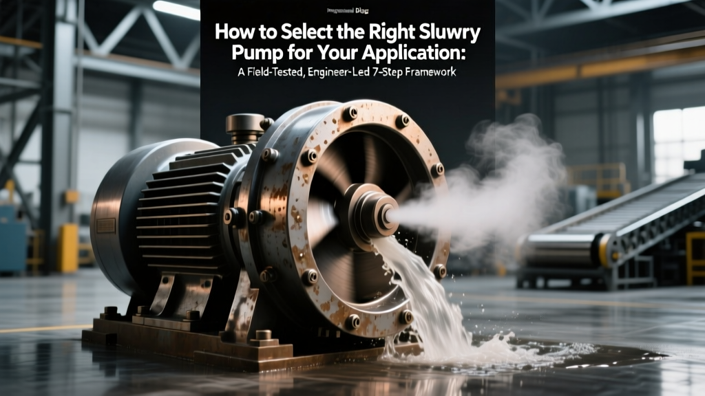 How to Select the Right Slurry Pump for Your Application: A Field-Tested, Engineer-Led 7-Step Framework That Prevents Costly Failures (No Guesswork, No Vendor Bias, Just Physics & Real-World Data)