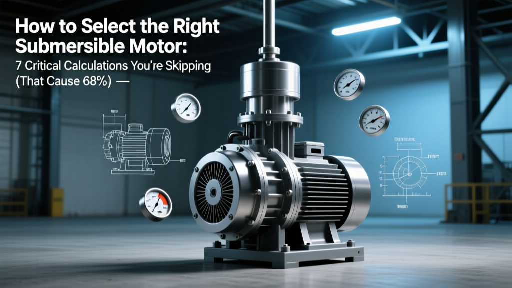 How to Select the Right Submersible Motor: 7 Critical Calculations You’re Skipping (That Cause 68% of Premature Failures — IEEE Data Confirmed)