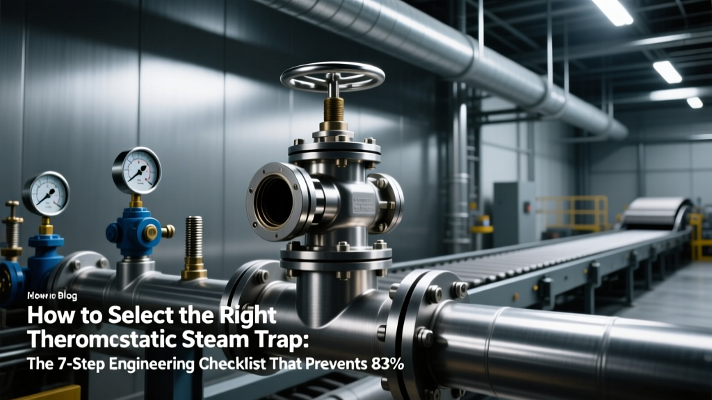 How to Select the Right Thermostatic Steam Trap: The 7-Step Engineering Checklist That Prevents 83% of Premature Failures (With Real Cv Calculations, ASME PTC 19.5 Validation, and API 602 Compliance Checks)