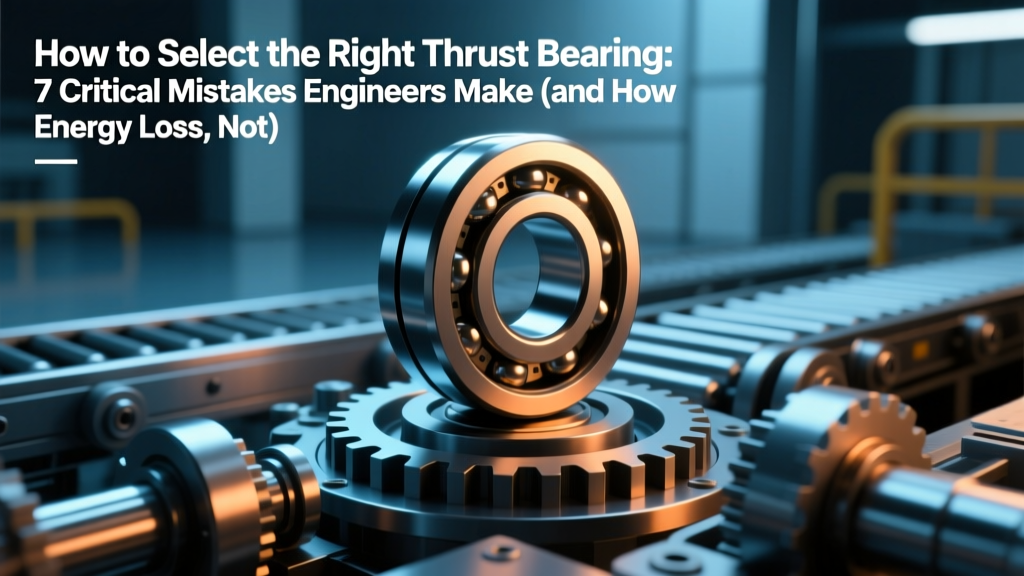 How to Select the Right Thrust Bearing: 7 Critical Mistakes Engineers Make (and How Energy Loss, Not Just Failure, Costs You $28,000/Year in Wasted Power)