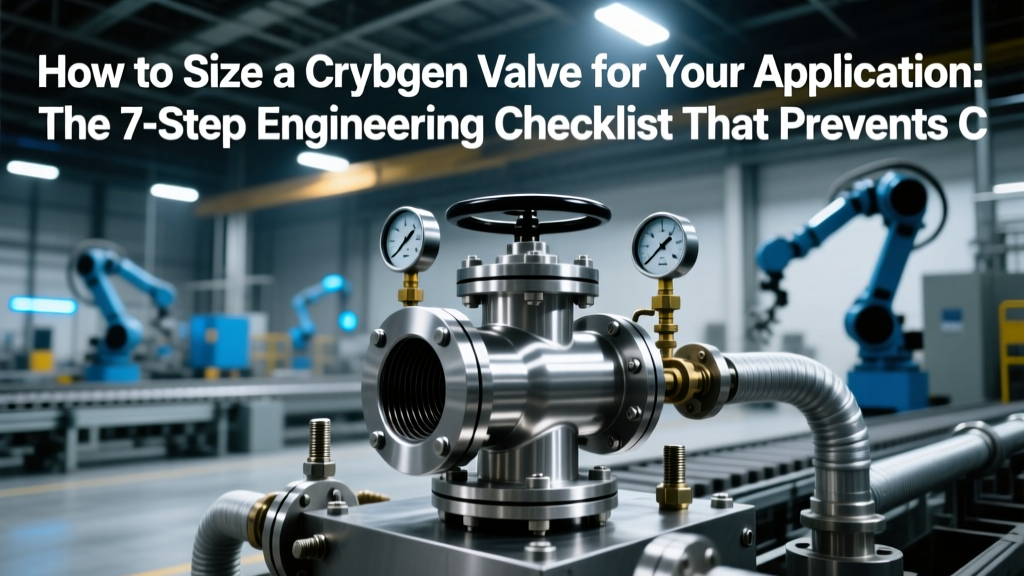 How to Size a Cryogenic Valve for Your Application: The 7-Step Engineering Checklist That Prevents Costly Freeze-Ups, Flow Starvation, and Catastrophic Seal Failure (With Real Cv Calculations & API 602 Compliance Checks)