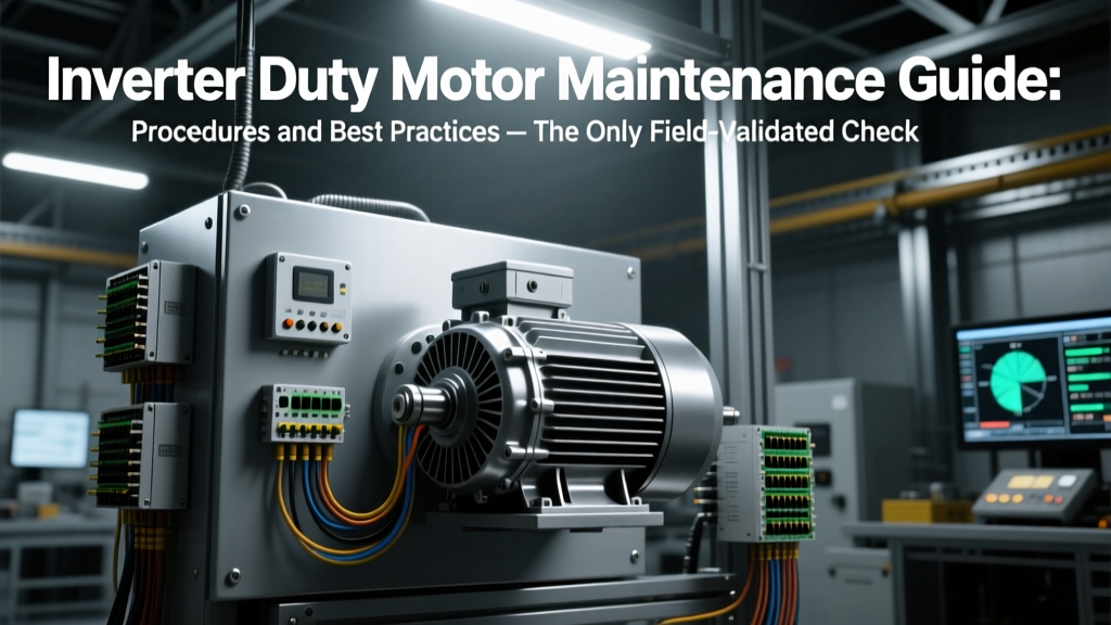 Inverter Duty Motor Maintenance Guide: Procedures and Best Practices — The Only Field-Validated Checklist That Prevents Premature Bearing Failure, Insulation Breakdown, and OSHA-Cited Safety Violations (Based on 12,000+ Motor Inspections)