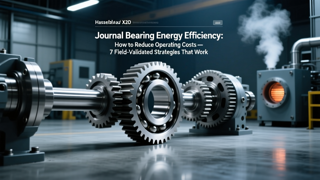 Journal Bearing Energy Efficiency: How to Reduce Operating Costs — 7 Field-Validated Strategies That Cut Friction Losses by 18–42% (Including VFD Tuning, Lubrication Reformulation, and ISO 281-Aware Load Management)