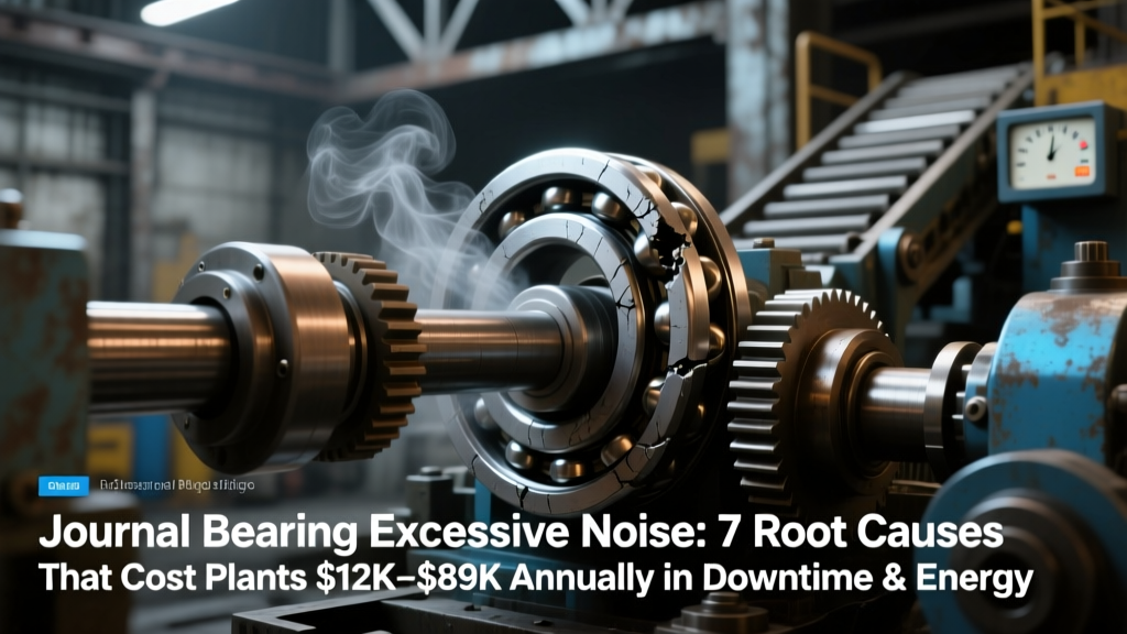 Journal Bearing Excessive Noise: 7 Root Causes That Cost Plants $12K–$89K Annually in Downtime & Energy Waste (And Exactly How to Diagnose & Fix Each One Before Next Shutdown)