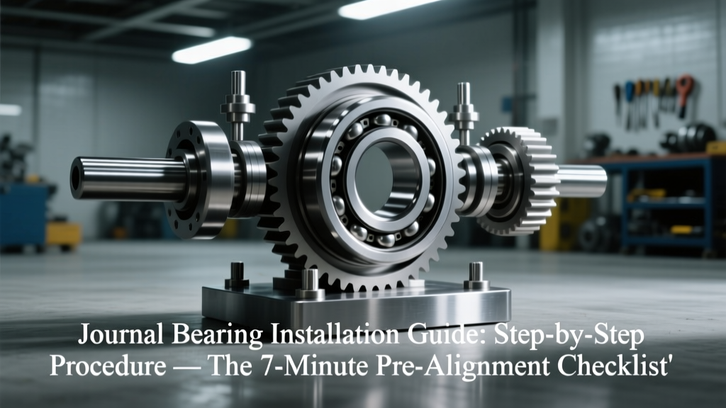Journal Bearing Installation Guide: Step-by-Step Procedure — The 7-Minute Pre-Alignment Checklist That Prevents 83% of Early-Life Failures (Based on ISO 281 Life Calculations & Field Failure Forensics)
