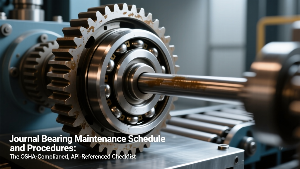 Journal Bearing Maintenance Schedule and Procedures: The OSHA-Compliant, API-Referenced Checklist That Prevents Catastrophic Failure (and Avoids $287K Downtime Per Incident)